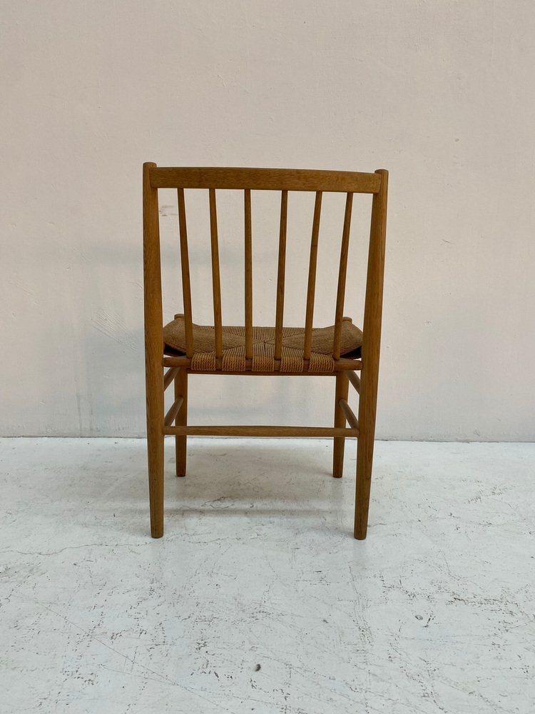 Danish Oak Dining Chairs by Jørgen Bækmark for FDB, 1950s, Set of 6