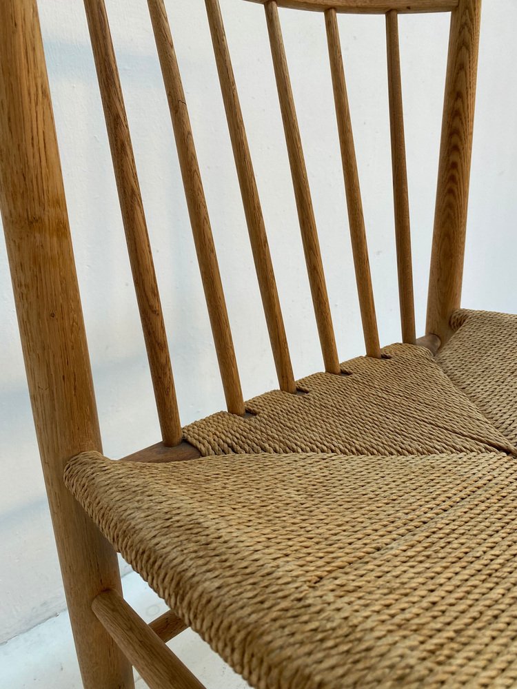 Danish Oak Dining Chairs by Jørgen Bækmark for FDB, 1950s, Set of 6