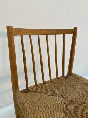 Danish Oak Dining Chairs by Jørgen Bækmark for FDB, 1950s, Set of 6-QVY-1751845