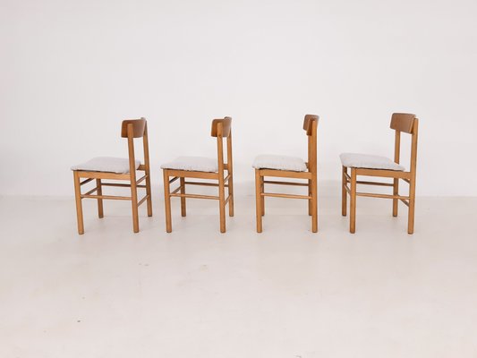 Danish Oak Dining Chairs in the Style of Børge Mogensen, 1960s, Set of 4-ZO-614558