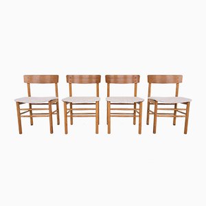 Danish Oak Dining Chairs in the Style of Børge Mogensen, 1960s, Set of 4-ZO-614558