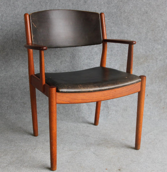 Danish Oak J62 Armchair by Poul Volther for FDB, 1963