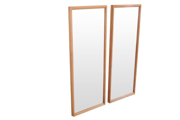 Danish Oak Mirrors from Aksel Kjersgaard Model 145, 1960s, Set of 2-BQ-1637679