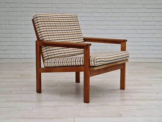 Danish Oak Model Capella Armchair by Illum Wikkelsø for Eilersen Møbler, 1970s