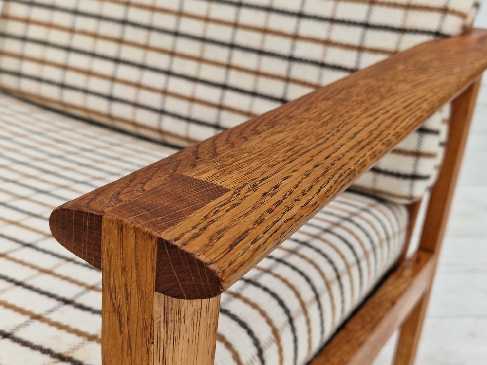 Danish Oak Model Capella Armchair by Illum Wikkelsø for Eilersen Møbler, 1970s