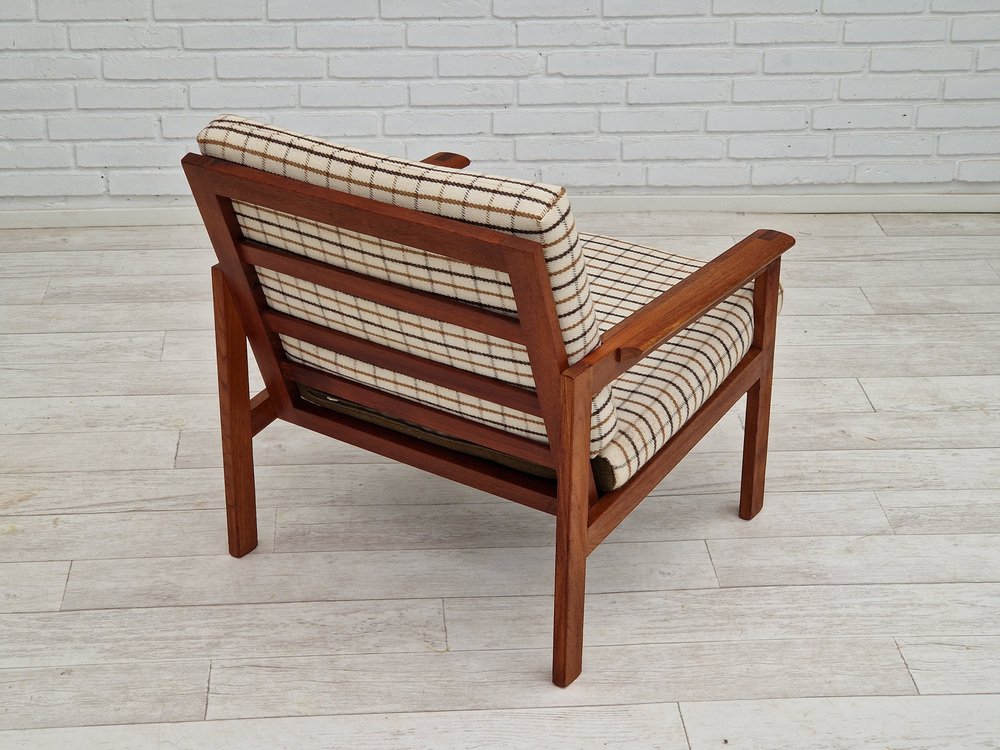 Danish Oak Model Capella Armchair by Illum Wikkelsø for Eilersen Møbler, 1970s