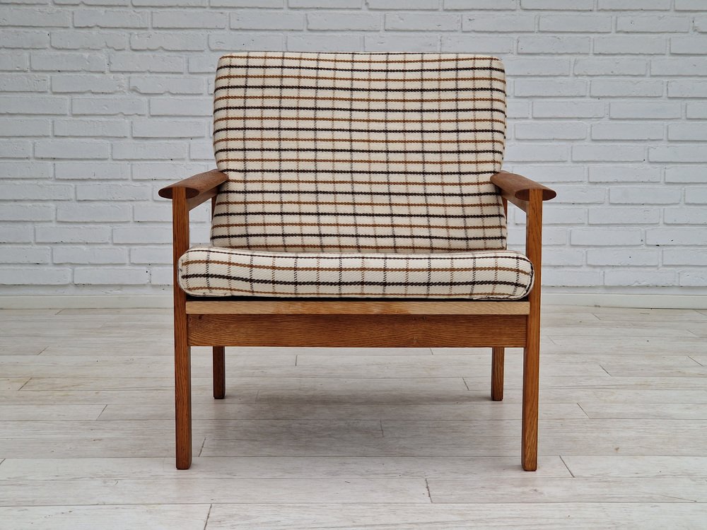 Danish Oak Model Capella Armchair by Illum Wikkelsø for Eilersen Møbler, 1970s