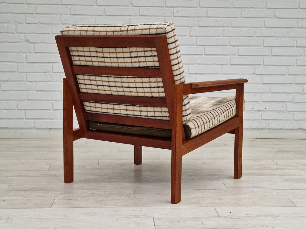 Danish Oak Model Capella Armchair by Illum Wikkelsø for Eilersen Møbler, 1970s