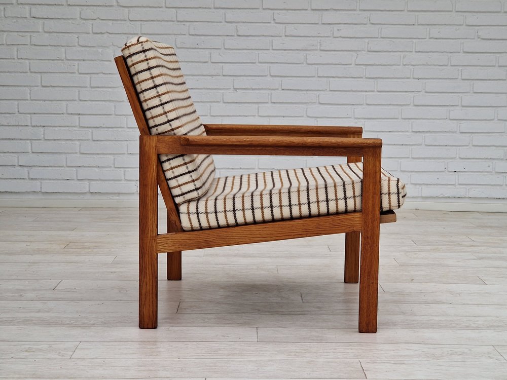 Danish Oak Model Capella Armchair by Illum Wikkelsø for Eilersen Møbler, 1970s