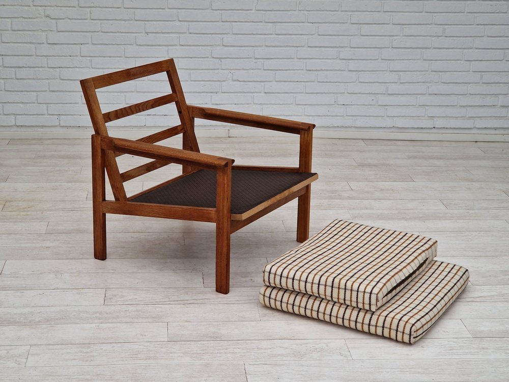 Danish Oak Model Capella Armchair by Illum Wikkelsø for Eilersen Møbler, 1970s