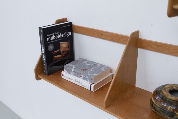 Danish Oak Shelves by Hans J. Wegner for Ry Møbler, 1950s. Set of 2-WIX-2036867