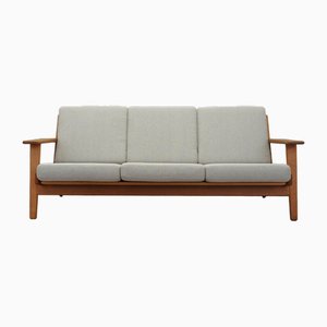 Danish Oak Sofa by Hans J. Wegner for Getama, 1960s-VND-1801157