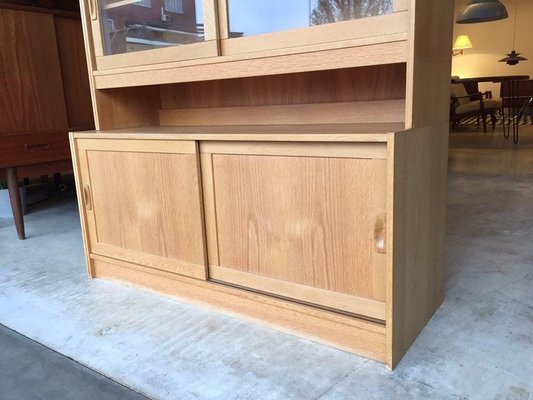 Danish Oak & Teak Bookshelf, 1960s-WSA-831374