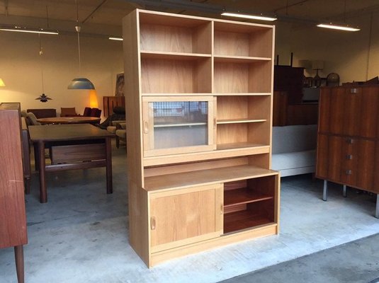 Danish Oak & Teak Bookshelf, 1960s-WSA-831374