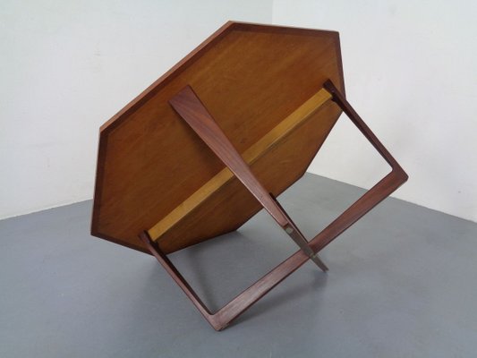 Danish Octagonal Teak Coffee Table, 1960s-RDW-895965