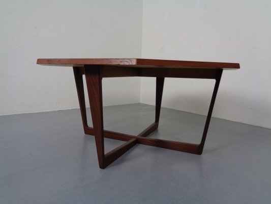 Danish Octagonal Teak Coffee Table, 1960s-RDW-895965