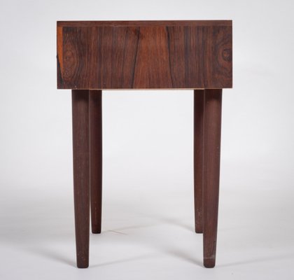 Danish One Drawer Bedside Table in Rosewood, 1960s-ZGQ-1378711