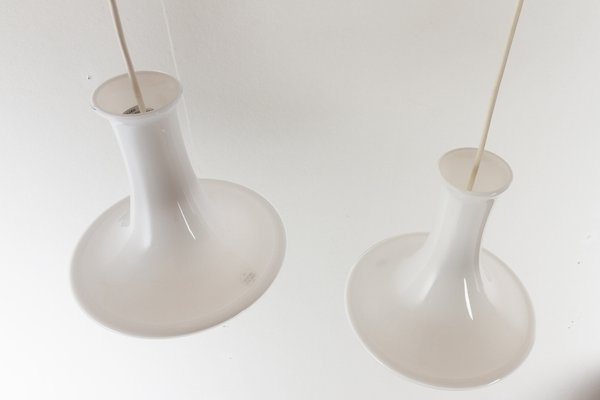 Danish Opaline Pendants by Michael Bang for Holmegaard, 1980s, Set of 2-WIX-1304022