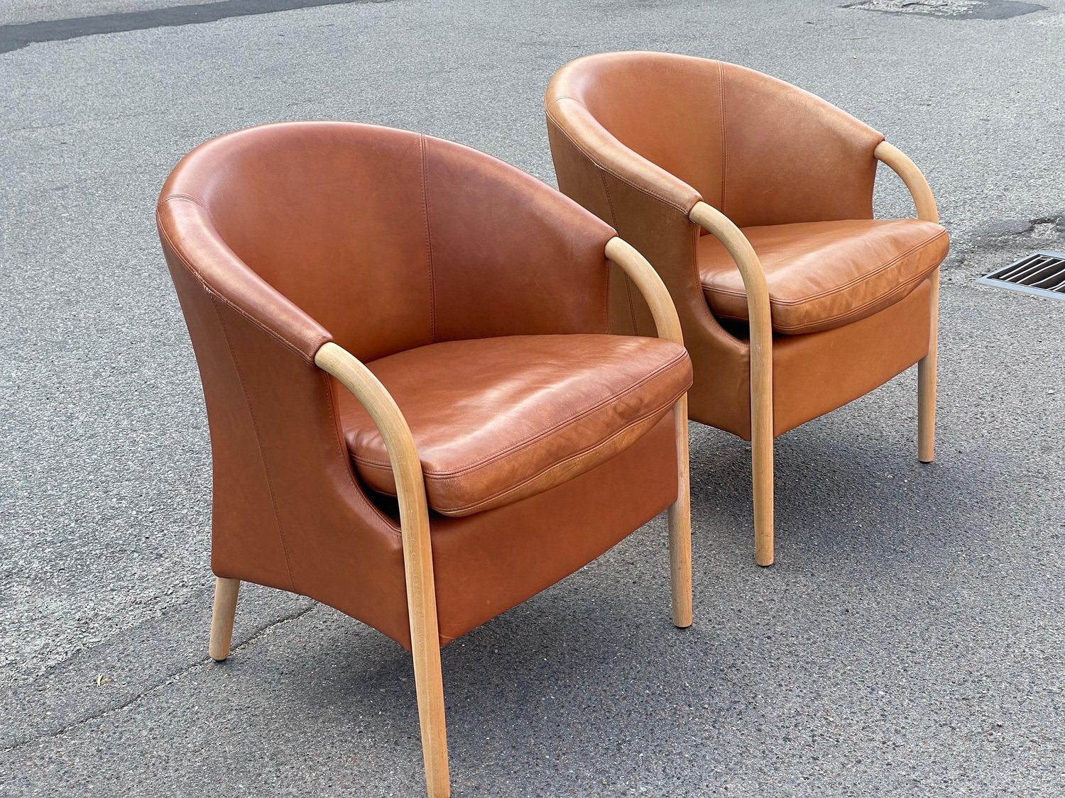 Danish Opus Club Chairs by Søren Nissen & Ebbe Gehl for Stouby, 1994, Set of 2