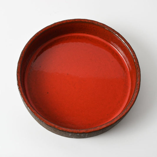 Danish Orange Ceramic Bowl from Knabstrup, 1960s