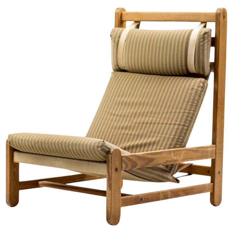 Danish Oregon Pine Sling Chair, 1960