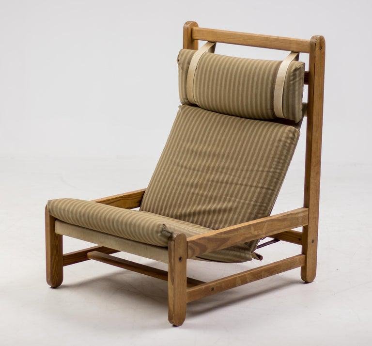 Danish Oregon Pine Sling Chair, 1960