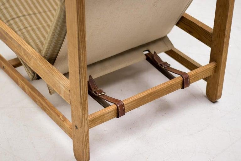 Danish Oregon Pine Sling Chair, 1960