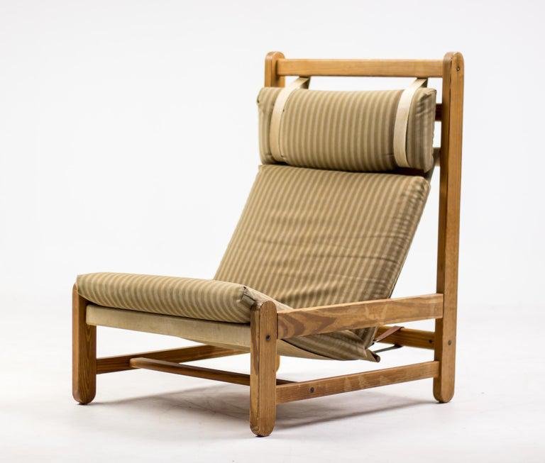 Danish Oregon Pine Sling Chair, 1960