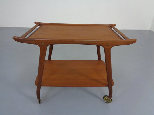 Danish Organic Teak Tea Cart, 1960s