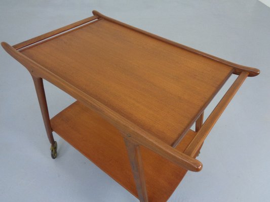 Danish Organic Teak Tea Cart, 1960s-RDW-1369169