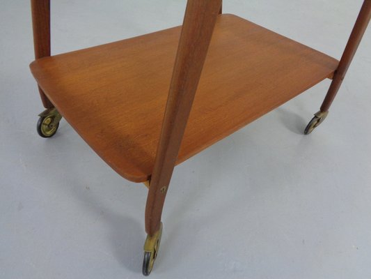 Danish Organic Teak Tea Cart, 1960s-RDW-1369169