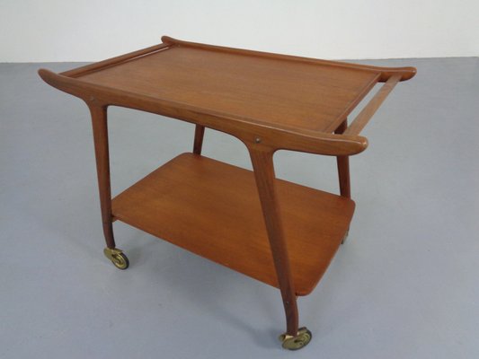 Danish Organic Teak Tea Cart, 1960s-RDW-1369169