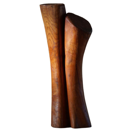 Danish Organic Wooden Sculpture by Artist Ole Wettergren, 1990s