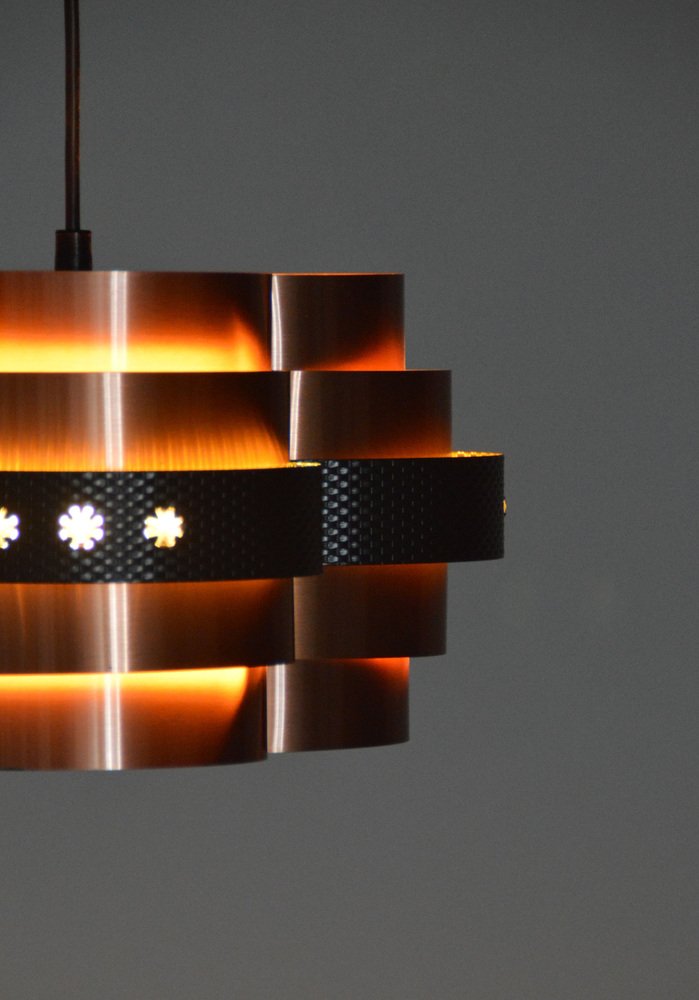 Danish P65 Hanging Lamp by Werner Schou for Coronell, 1970s