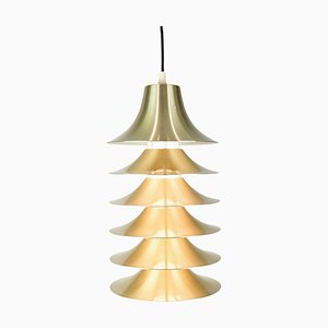 Danish Pendant Lamp in Aluminium, 1970s-UY-1446575