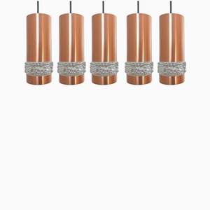 Danish Pendant Lamps, 1970s, Set of 5-TZ-587248