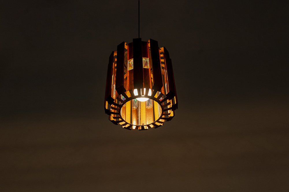 Danish Pendant Light by Werner Schou for Coronell, 1960s