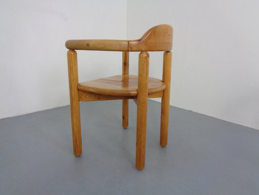 Danish Pine Armchairs & Dining Table by Rainer Daumiller for Hirtshals Sawværk, 1970s, Set of 5-RDW-2024461