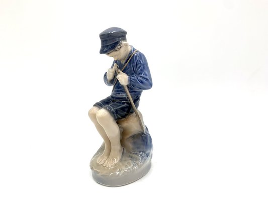 Danish Porcelain Figurine of a Boy With a Stick from Royal Copenhagen-BXB-1191294