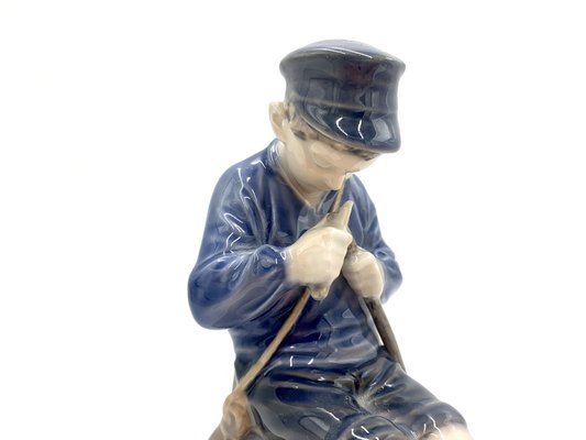 Danish Porcelain Figurine of a Boy With a Stick from Royal Copenhagen-BXB-1191294