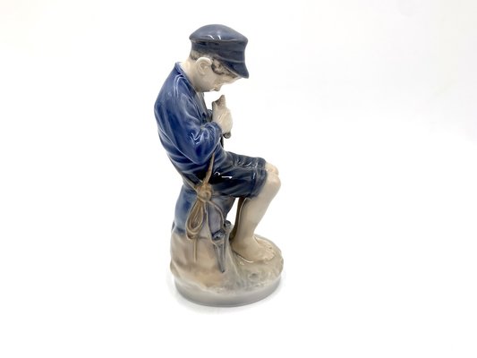 Danish Porcelain Figurine of a Boy With a Stick from Royal Copenhagen-BXB-1191294