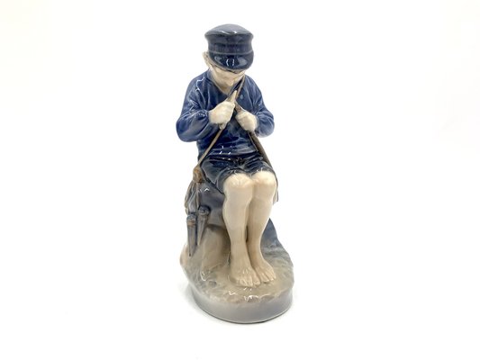 Danish Porcelain Figurine of a Boy With a Stick from Royal Copenhagen-BXB-1191294