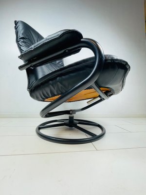 Danish Postmodern Leather Lounge Chair from Kebe, 1980s-WQJ-1115860