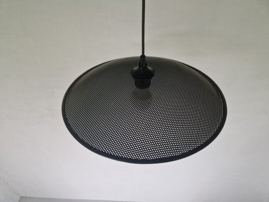 Danish Postmodern Perforated Metal Hanging Lamp, 1980s-DGW-2034496