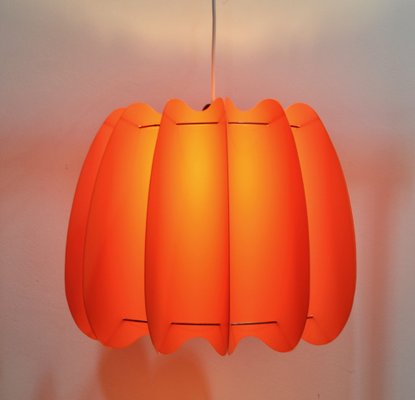 Danish Red Plastic Lamp-ROJ-1309417