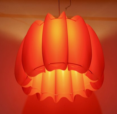 Danish Red Plastic Lamp-ROJ-1309417