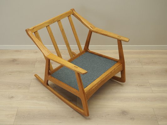 Danish Rocking Chair in Oak by H. Brockmann Petersen for Randers Furniture Factory, 1960s-VND-1259186