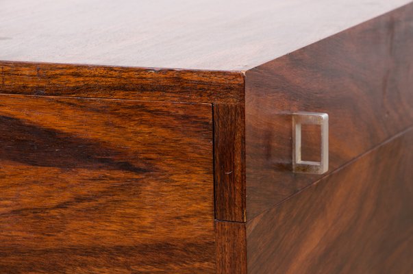 Danish Rolling Coffee Table Chest in Rosewood, 1960s-EMB-1806279