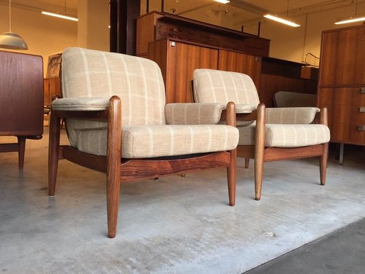 Danish Rosewood and Teak Armchair, 1960s-WSA-831249