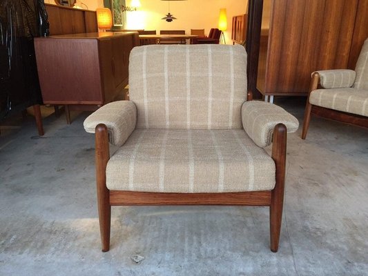 Danish Rosewood and Teak Armchair, 1960s-WSA-831249